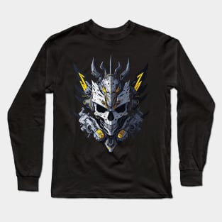 Mecha Skull S01 D01 Long Sleeve T-Shirt